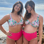 Braga bikini moldeadora talle alto y reversible, singular swim.