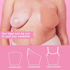 Cinta adhesiva moldeadora, especial tallas grandes, perky pear. Hasta la copa K.