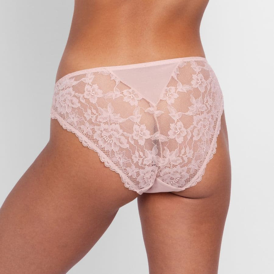 Dorina Emory floral lace midi briefs.