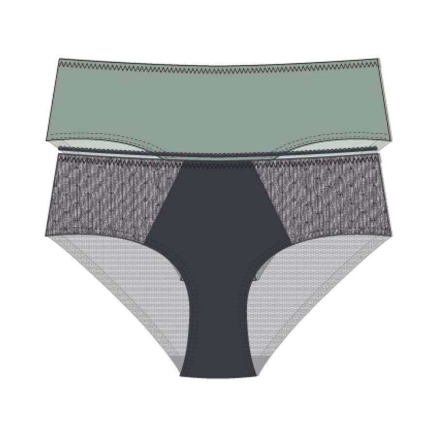Packx2 braguitas de corte midi, madison de dorina.
