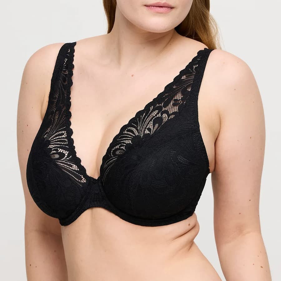 Bralette reductor escotado, rupi de primadonna twist.