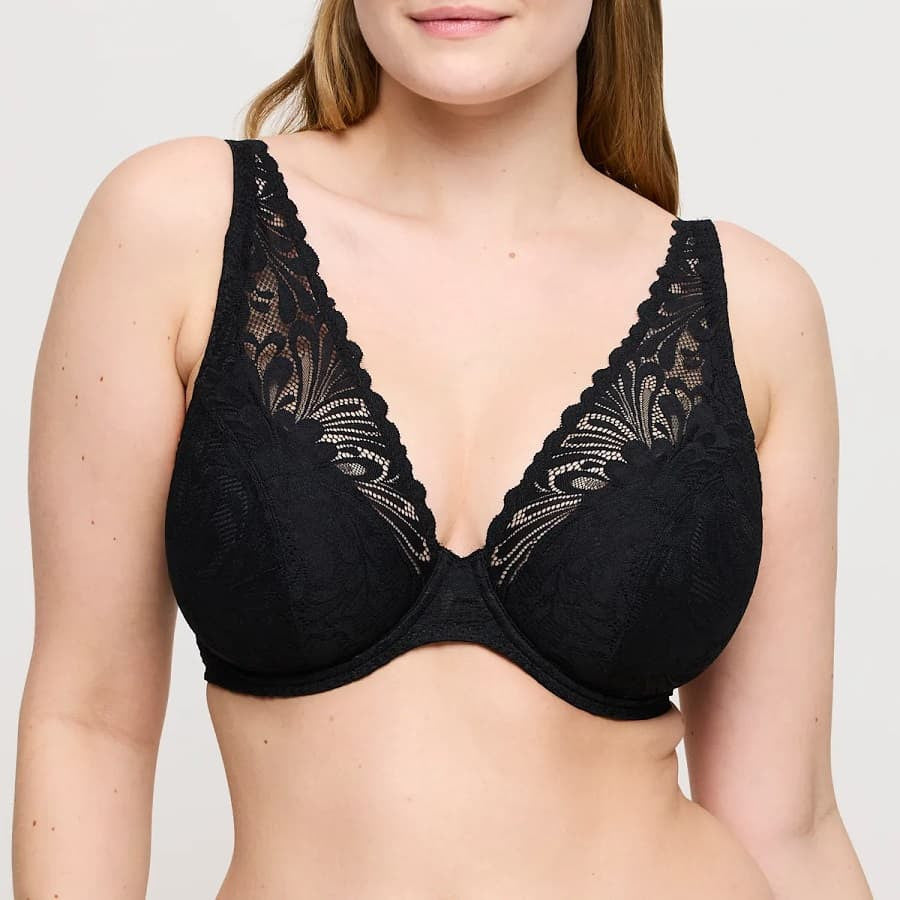 Bralette reductor escotado, rupi de primadonna twist.