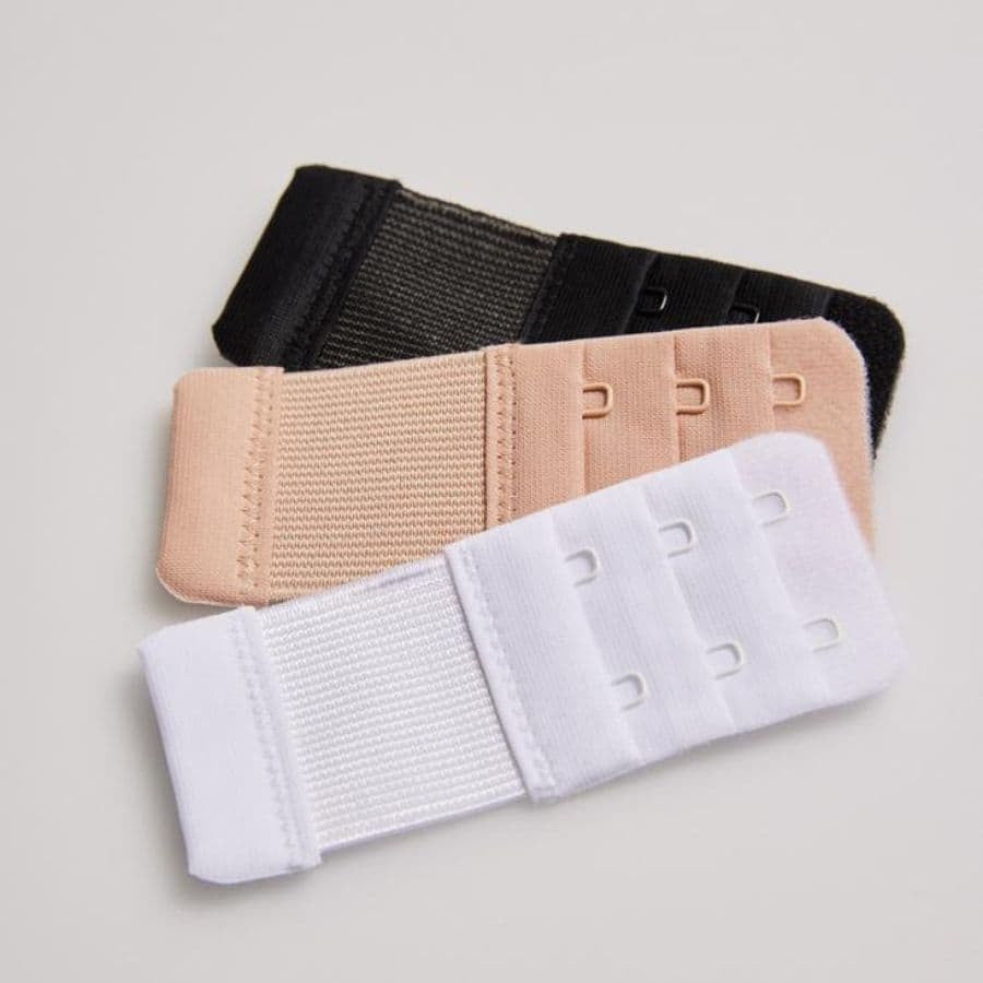 Packx3 extensores de sujetador, dos corchetes ancho, ysabel mora.