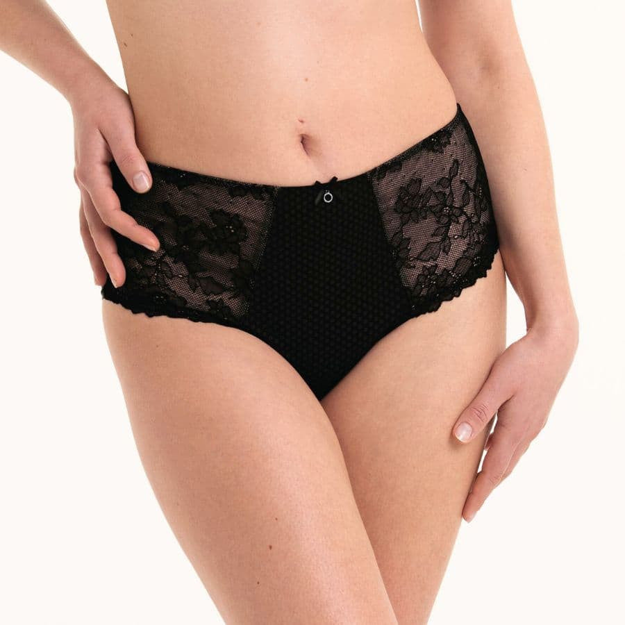 Eloise high-waist lace briefs by Rosa Faia.
