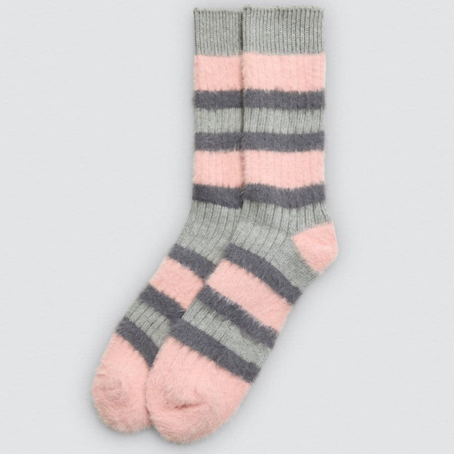 Packx3 calcetines calentitos rayas, ysabel mora.