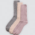 Packx3 Calcetines largos calentitos, ysabel mora.