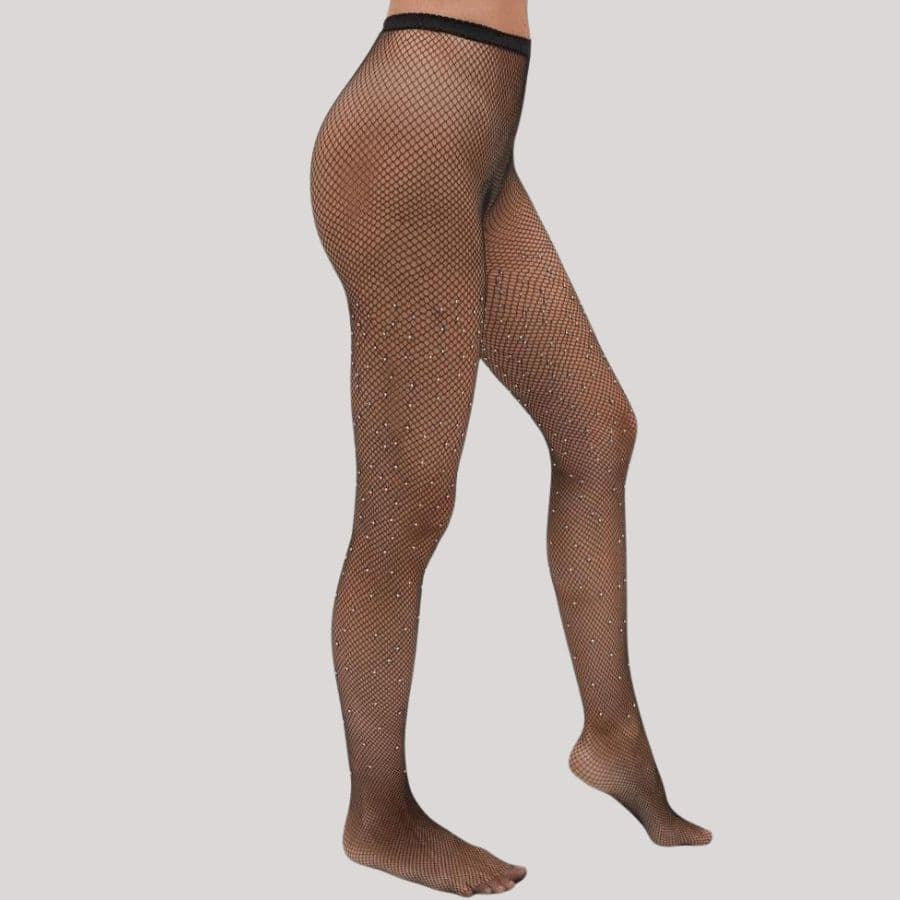 panty rejilla con brillantitos, ysabel mora.