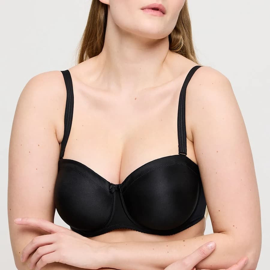 sujetador reductor sin tirantes, satin de primadonna.