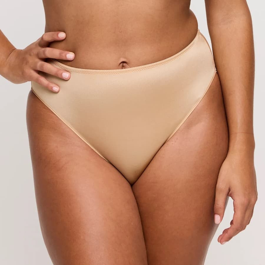 braguita de talle alto básica, satin de primadonna.
