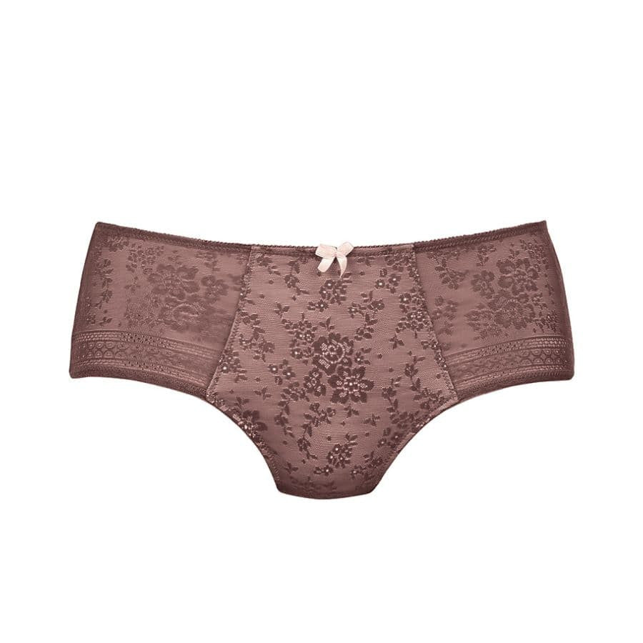 braguitas talle alto encaje, fleur, rosa faia.