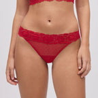 Braguita corte tanga roja, especial navidad de ysabel mora.
