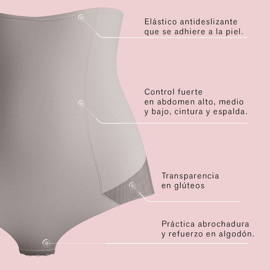 Faja braga de compresión fuerte, levanta glúteos de leonisa.