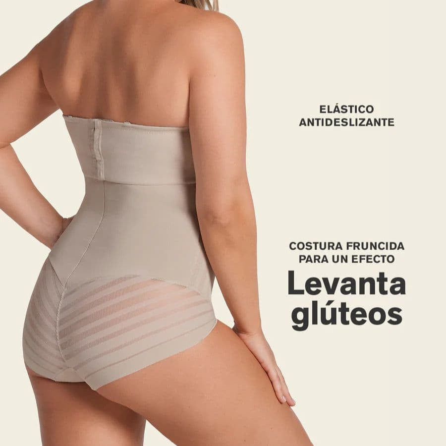 Faja braga de compresión fuerte abdomen de leonisa.