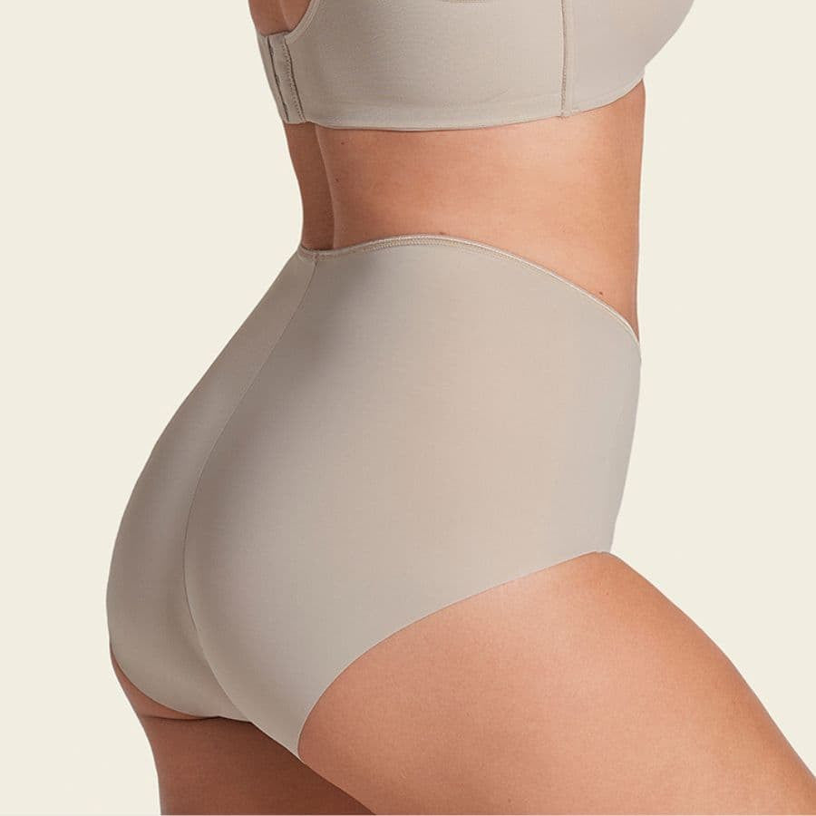 Faja braga invisible compresión fuerte abdomen de leonisa