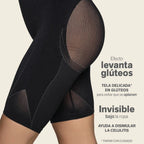 Faja pantalón control abdomen y levanta glúteos de leonisa.