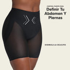Faja pantalón control fuerte en el abdomen de leonisa.