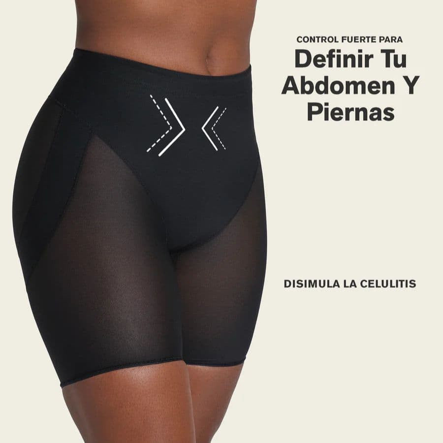 Faja pantalón control fuerte en el abdomen de leonisa.