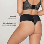 Faja corte tanga de compresión fuerte en abdomen de leonisa