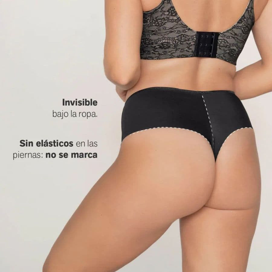 Faja corte tanga de compresión fuerte en abdomen de leonisa