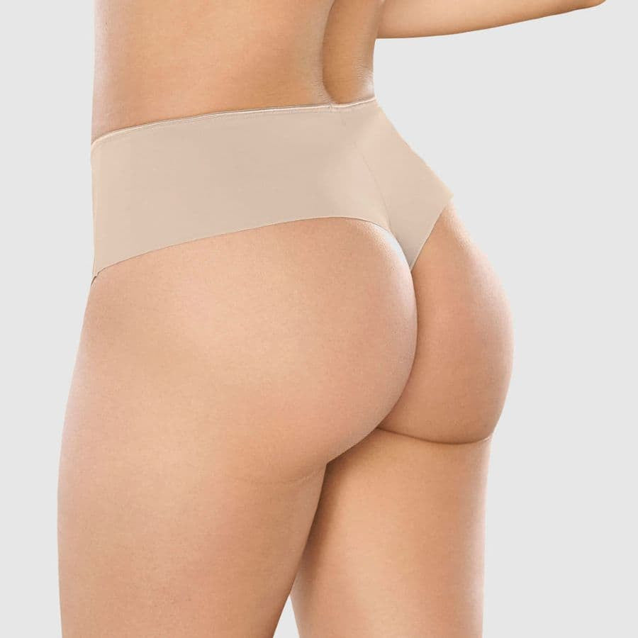 Faja corte tanga de compresión fuerte en abdomen de leonisa