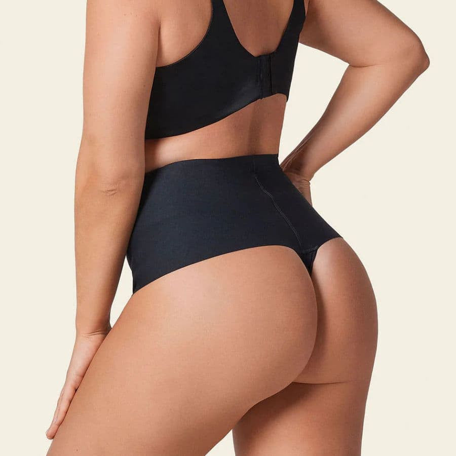 Faja corte tanga super alto, compresión fuerte de leonisa.