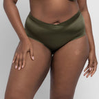 Conjunto bikini con aros y braga alta, guarana de dorina.