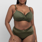 Conjunto bikini con aros y braga alta, guarana de dorina.