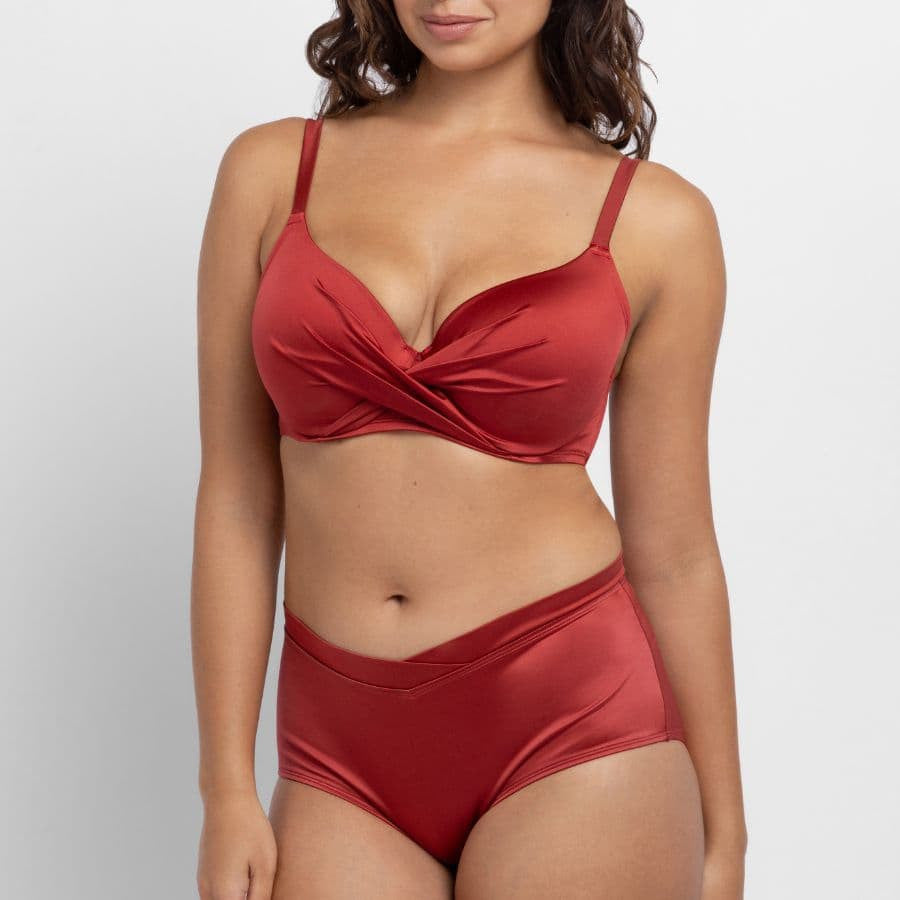 Conjunto bikini con relleno y braga alta, mysterio de dorina.