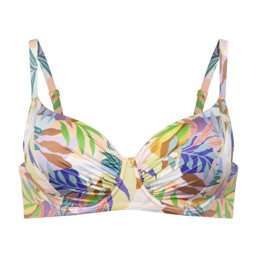 Copa bikini estampada con relleno fino, bahia de dorina.
