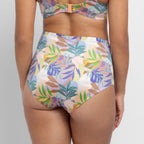 Braga bikini de talle alto estampada, bahia de dorina.