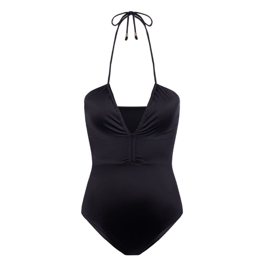 Bañador escote en V y halter sin aros, Katam de dorina.