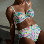 Copa bikini reductora estampada, douala de primadonna swim.
