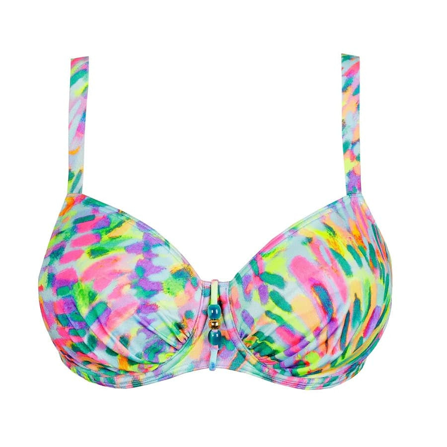 Copa bikini reductora estampada, douala de primadonna swim.