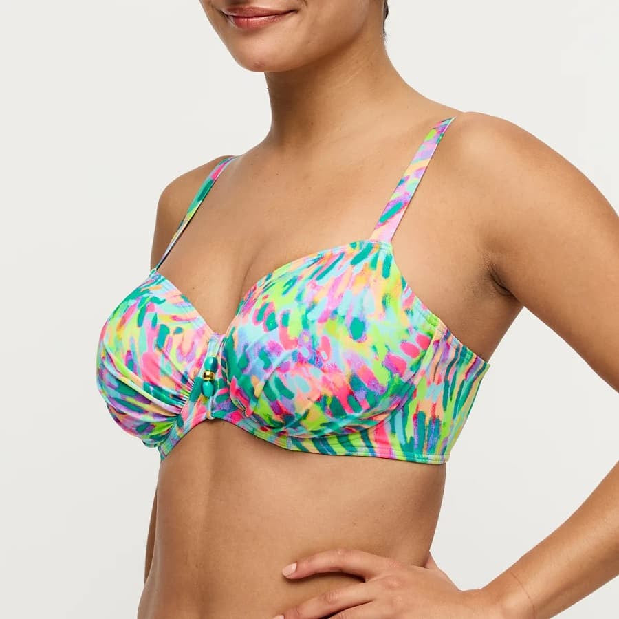 Copa bikini reductora estampada, douala de primadonna swim.