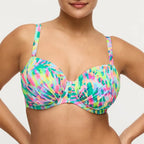 Copa bikini reductora estampada, douala de primadonna swim.