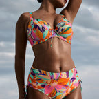 Copa bikini reductora estampada, varadeo de primadonna swim.