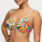 Copa bikini reductora estampada, varadeo de primadonna swim.