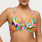 Copa bikini reductora estampada, varadeo de primadonna swim.