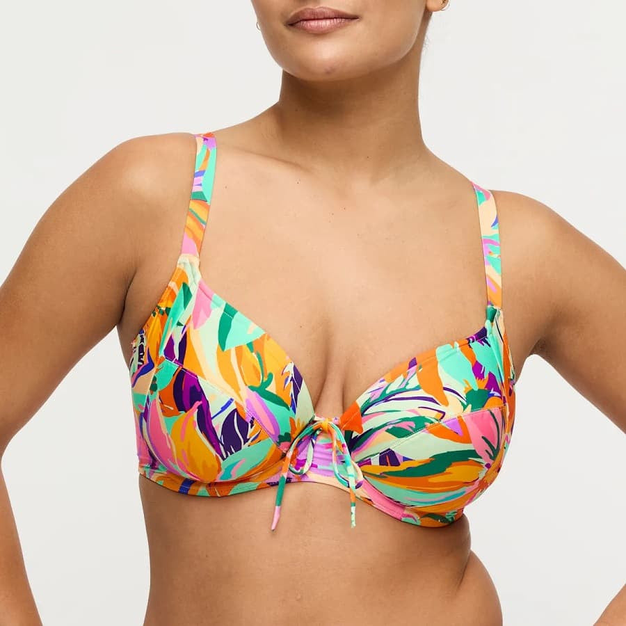 Copa bikini reductora estampada, varadeo de primadonna swim.
