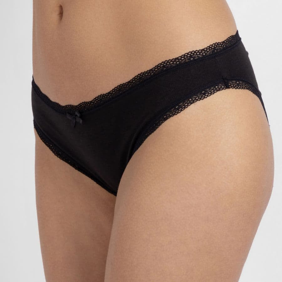 packx5 braguitas corte midi, essential cotton de dorina.