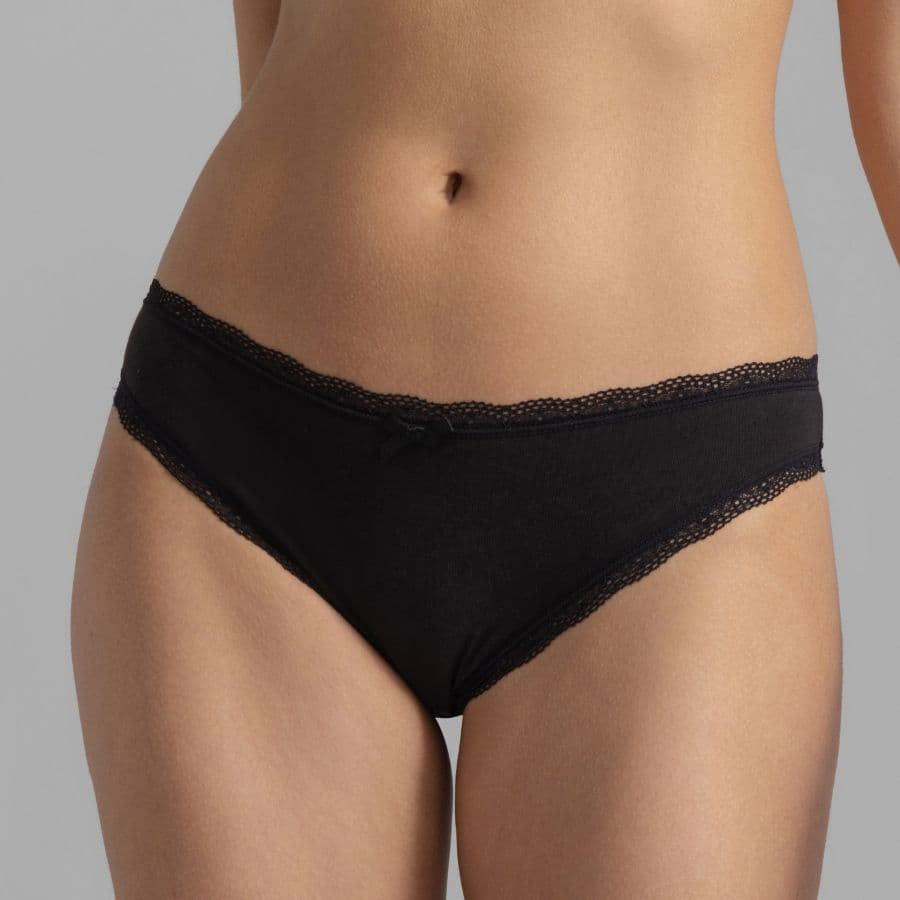 packx5 braguitas corte midi, essential cotton de dorina.