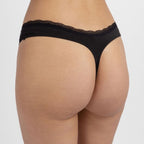 packx5 braguitas corte tanga, essential cotton de dorina.