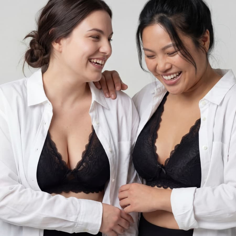 bralette encaje tallas grandes, modelo rouse, singular.