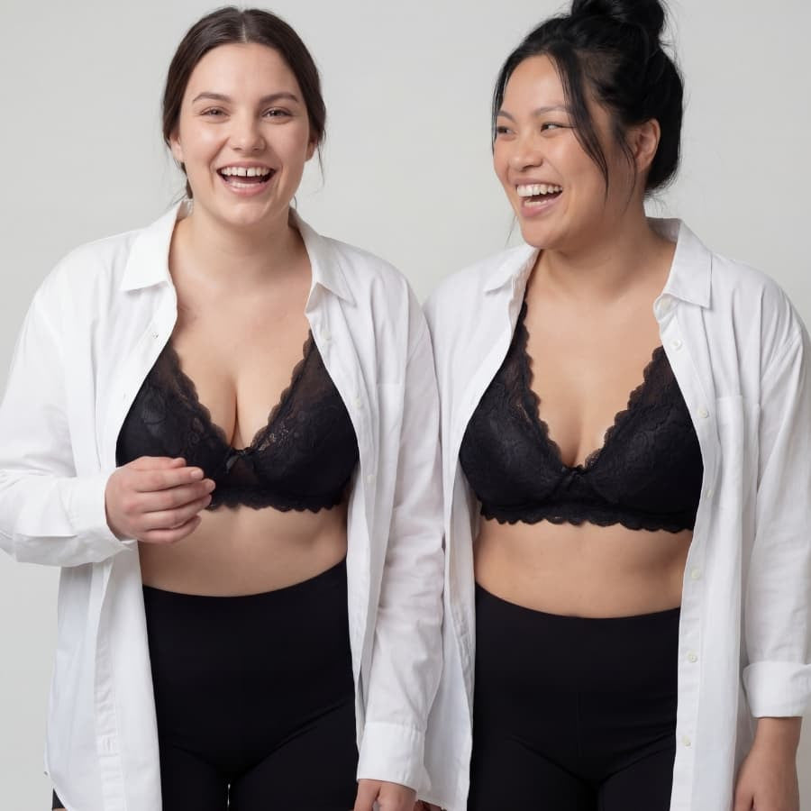 bralette encaje tallas grandes, modelo rouse, singular.