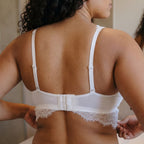 bralette reductor encaje, sin aros, sin relleno, frida, singular. especial copas grandes.