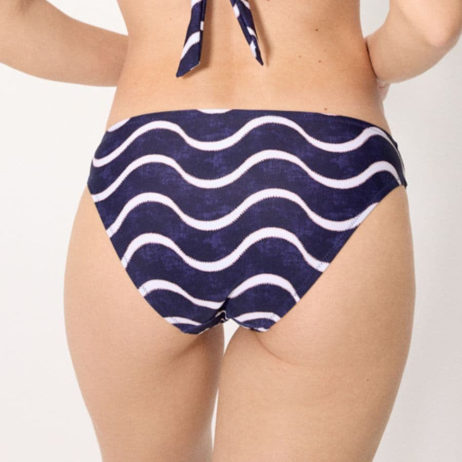 Conjunto bikini sin tirantes copa c, wave de ysabel mora.