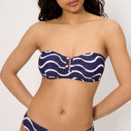 Conjunto bikini sin tirantes copa c, wave de ysabel mora.