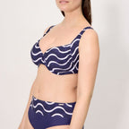 Ysabel Mora Wave underwired minimizing bikini top, F-cup.