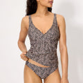 Tankini estampado sin aros copa c, coast de ysabel mora.