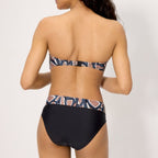 Conjunto bikini bandeau copa C y D, beach de ysabel mora.